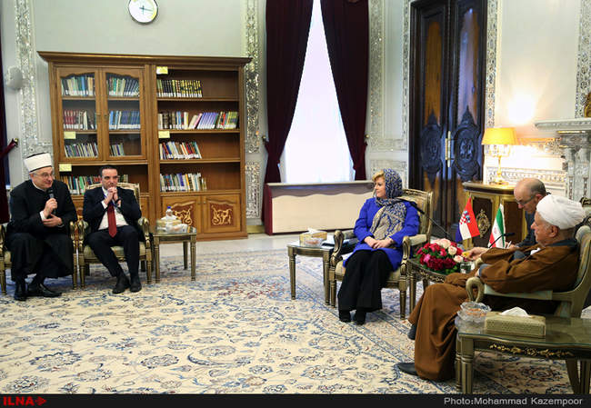  دیدار رئیس جمهور کرواسی با آیت‌الله هاشمی رفسنجانی