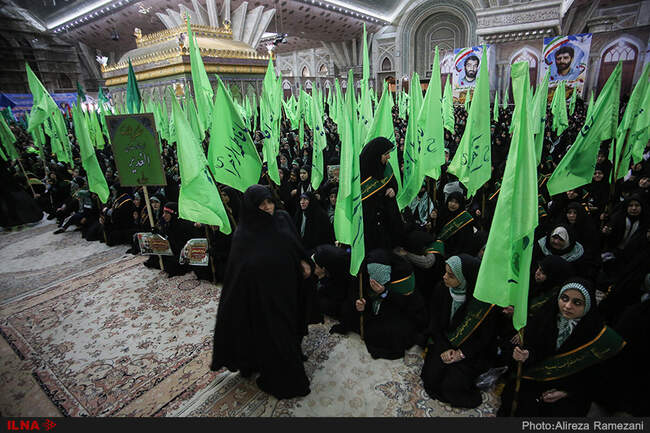 اجتماع بزرگ بسیجیان تهران در حرم امام خمینی (ره)