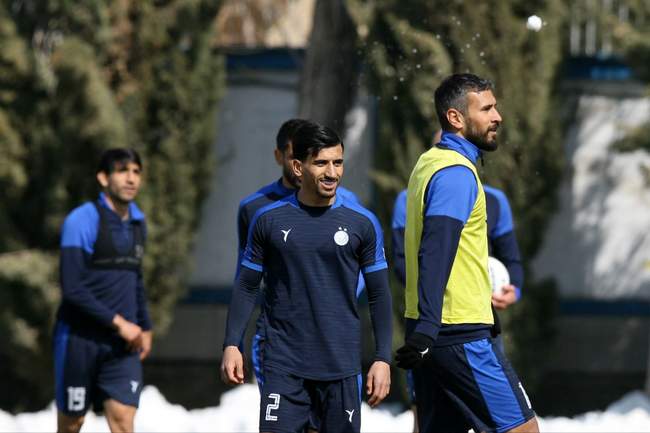 گزارش تصویری تمرینات استقلال پیش از بازی با ملوان