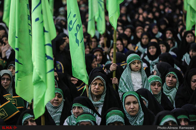 اجتماع بزرگ بسیجیان تهران در حرم امام خمینی (ره)