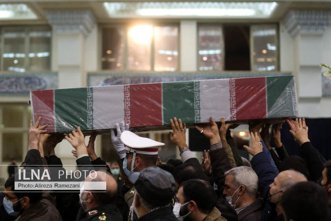مراسم وداع با ۱۵۰ شهید گمنام دفاع مقدس در مصلی تهران