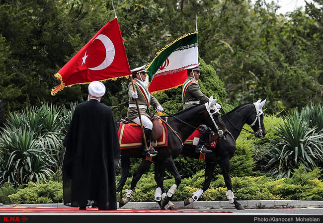 مراسم استقبال رسمی از رجب طیب اردوغان، رییس جمهور ترکیه