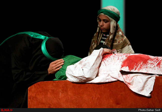 مراسم تعزیه‌خوانی شب هفتم محرم در فرهنگسرای نیاوران