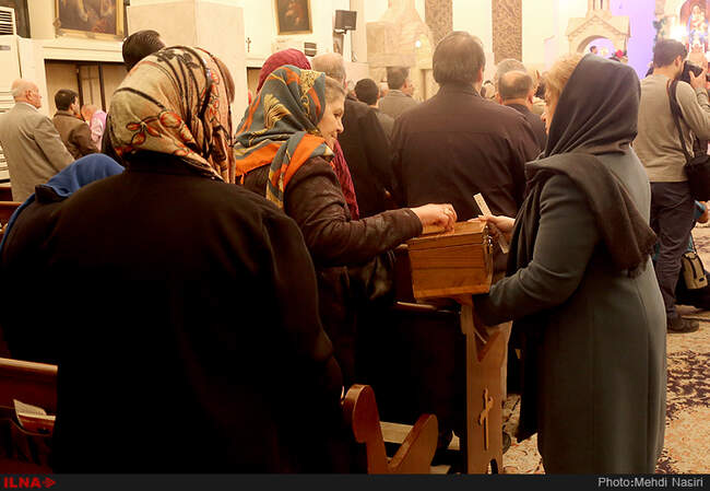 سال نو میلادی در کلیسا سرکیس مقدس 