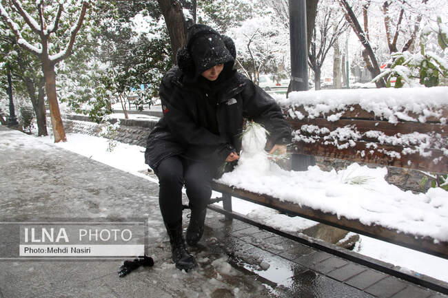 بارش برف در تهران