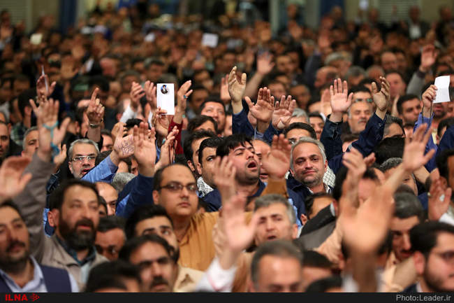 دیدار کارگران با رهبر انقلاب