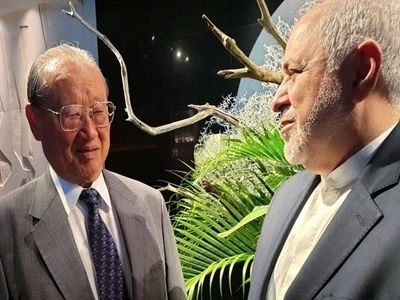 دیدار رئیس هیئت مدیره شورای تعاملات دوستی بین‌الملل ژاپن با ظریف