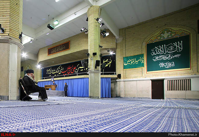 دومین روز مراسم سوگواری حضرت امیرالمؤمنین (ع) با حضور رهبر انقلاب