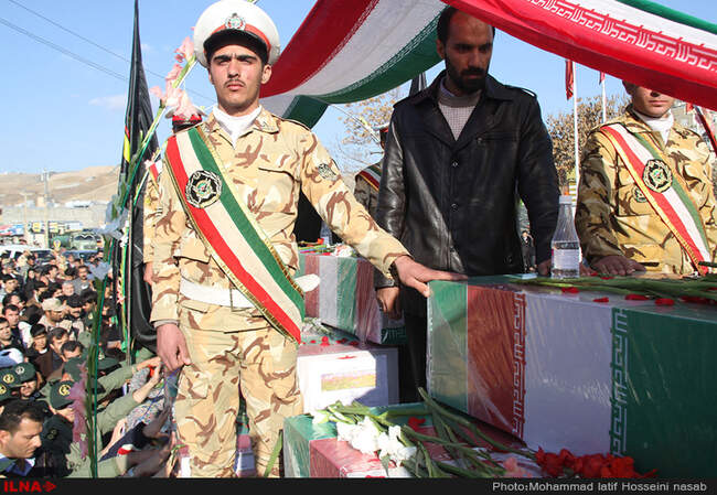 مراسم استقبال از پیکر مطهر ۲۰ شهید گمنام دوران دفاع مقدس/سنندج