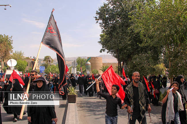 پیاده روی جاماندگان اربعین - شیراز