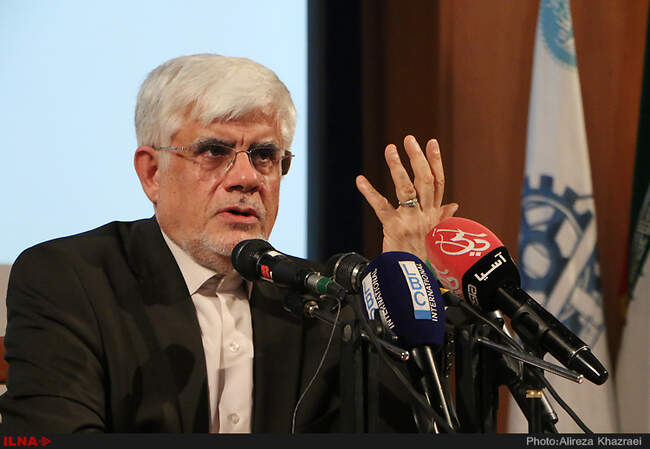 حضور دکتر عارف و مهندس جلودار زاده در دانشگاه تهران
