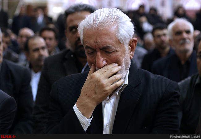 مراسم تشییع پیکر بانو مرضیه حدیدچی دباغ در حرم امام خمینی(ره) 