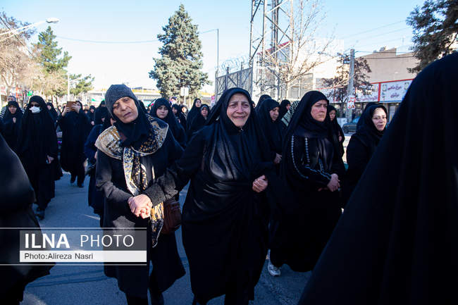 تجمع سوگواران رهبر شهید انقلاب در قزوین