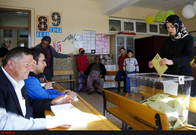 کسب اکثریت آرای انتخابات پارلمانی ترکیه توسط حزب عدالت و توسعه‎