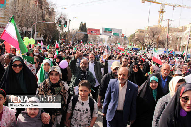 مراسم راهپیمایی ۲۲بهمن - شیراز
