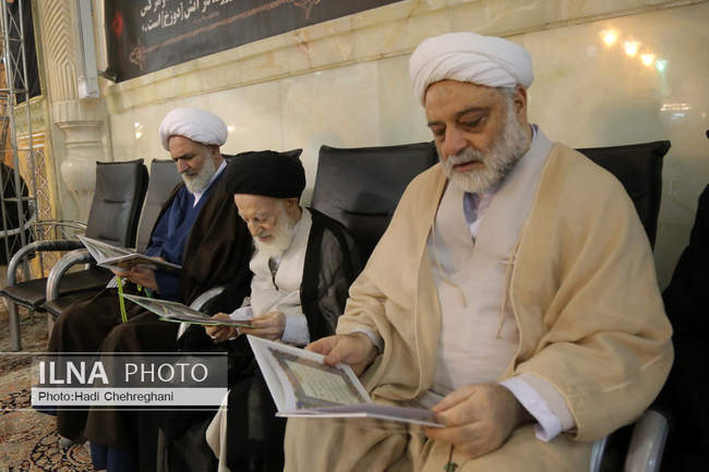 مراسم گرامیداشت عروج یافتگان حادثه هوایی در حرم حضرت معصومه (س)