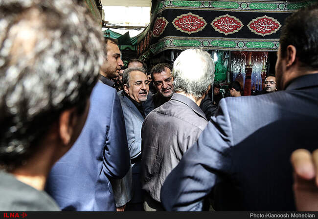 مراسم عزاداری تاسوعای حسینی در بازار تهران
