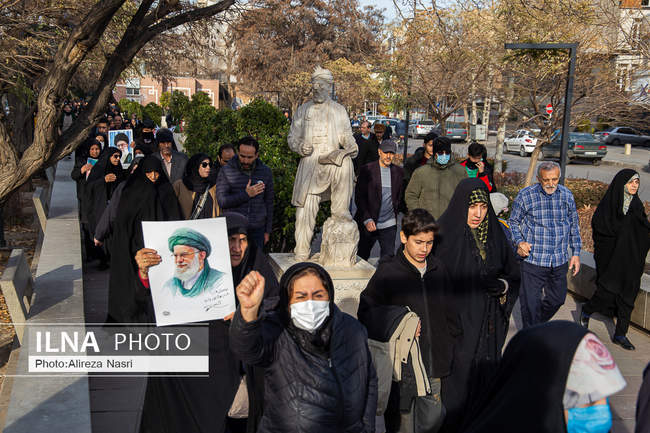 تشییع شهدای مدافع امنیت در قزوین به روایت تصویر