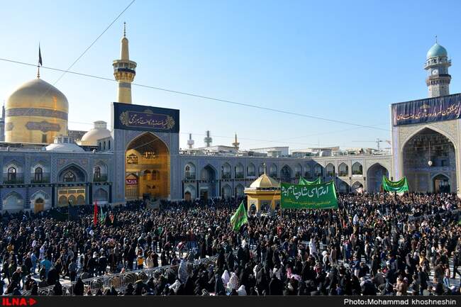 مراسم عزاداری شهادت امام رضا (ع) در مشهد مقدس