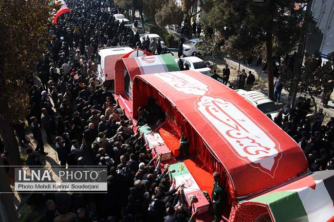 تشییع شهدای گمنام در اصفهان