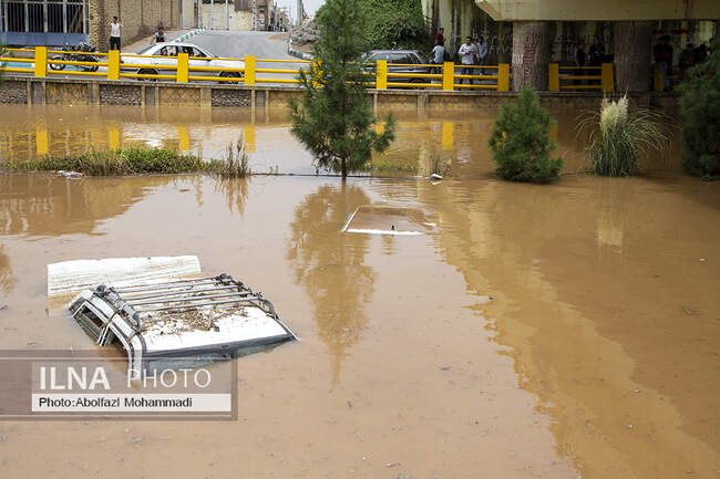سیل در یزد