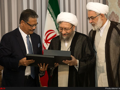 دیدار رئیس قوه قضائیه  با داتوسری افندی بن‌علی حاجی، دادستان کل کشور مالزی