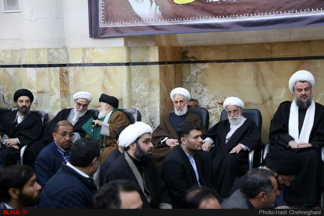 مراسم ختم آیت الله مومن در قم 