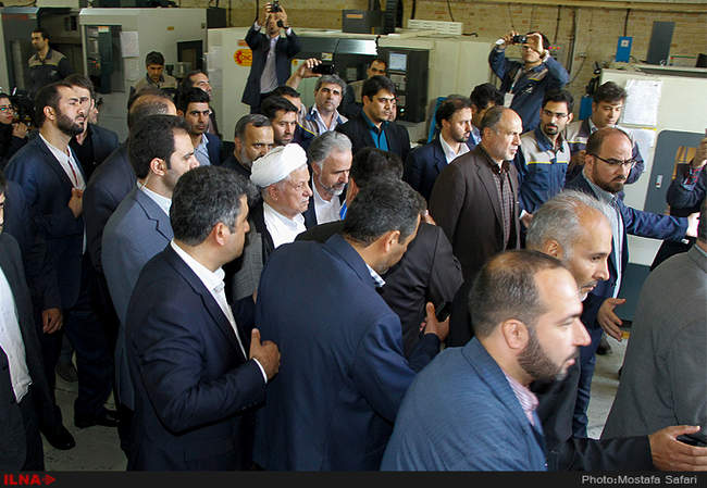 بازدید آیت‌الله هاشمی رفسنجانی  از پارک علم و فناوری خراسان رضوی 