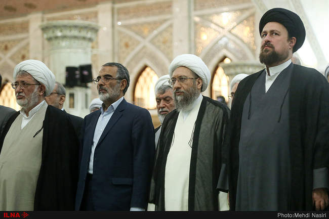 تجدید میثاق رییس قوه قضاییه و مسئولان عالی قضایی با آرمان‌های امام ر