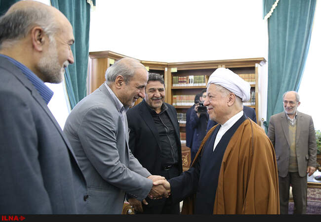 دیدار جمعی از سرداران بازنشسته سپاه پاسداران با آیت‌الله هاشمی رفسنجانی