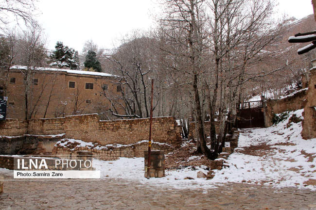 طبیعت برفی روستای قلات