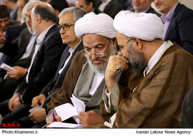دیدار ‌‫رئیس و نمایندگان مجلس شورای اسلامی با رهبر انقلاب