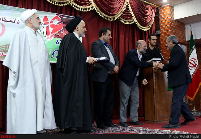  علیرضا محجوب در جمع دانشجویان دانشگاه ورامین