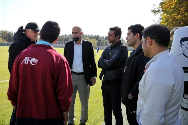 گزارش تصویری تمرین تیم ملی فوتبال ایران در روز آشتی کنان رحمتی و کی‌