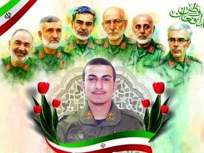 تشییع پیکر سرباز شهید مدافع وطن «عرشیا ذوالقدر» در ابهر