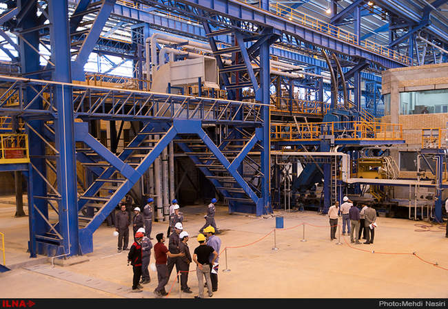 افتتاح کارخانه فولاد کویر دامغان باحضور معاون اول رئیس جمهور 