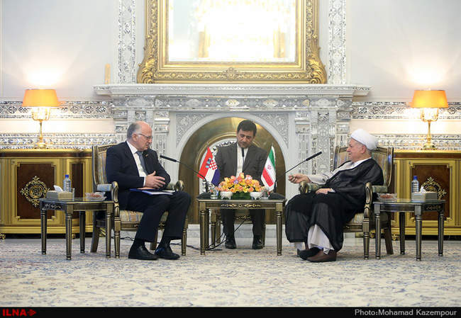 دیدار رئیس پارلمان کرواسی با آیت الله هاشمی رفسنجانی