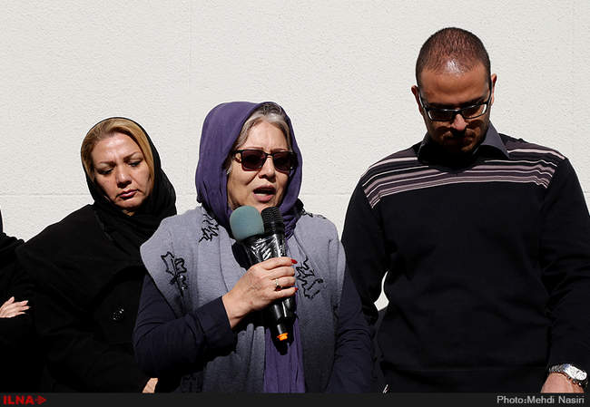 مراسم تشییع پیکر هادی مشکات