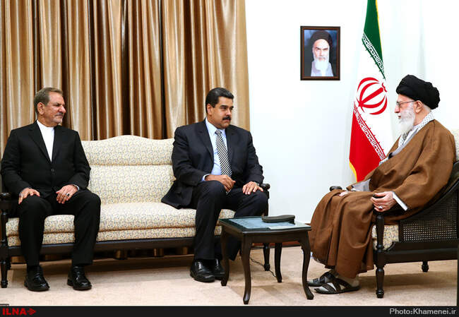 دیدار رئیس جمهوری ونزوئلا با حضرت آیت‌الله خامنه‌ای رهبرانقلاب اسلامی