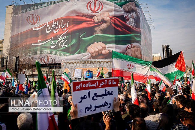 راهپیمایی محکومیت اقدامات تروریستی آمریکا و رژیم صهیونیستی علیه ملت