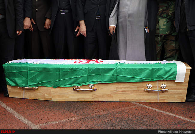 مراسم تشییع زنده یاد منصور پورحیدری