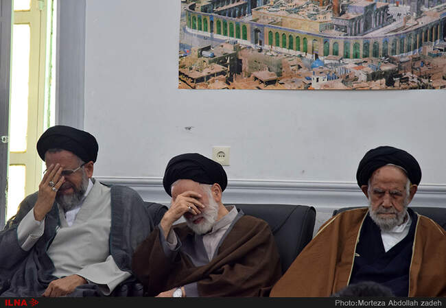 مراسم ترحیم خواهرزاده سید محمود علوی وزیر اطلاعات