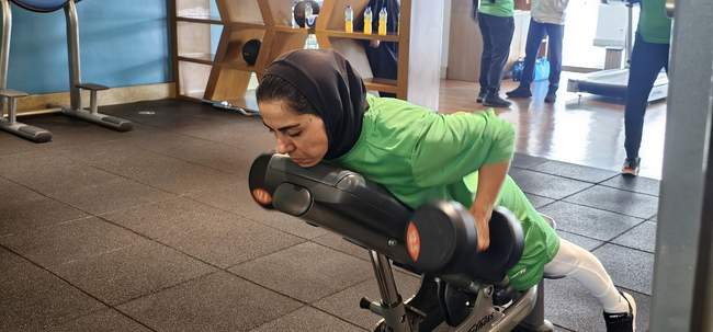 تمرین ریکاوری ملی پوشان فوتسال بانوان در سالن جیم