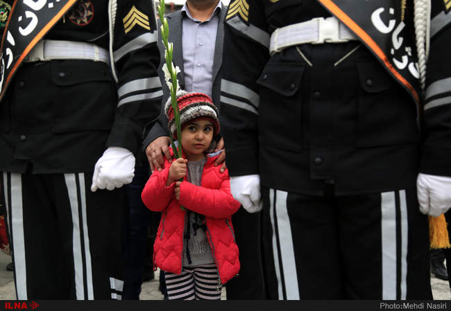 تشییع پیکر سه تن از شهدای کشتی سانچی  در مصلای تهران