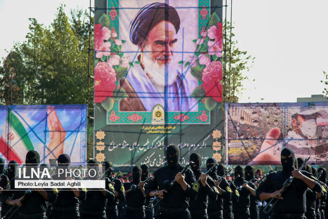حضور  سردار رحیمی در مراسم صبحگاهی ستاد فاتب تهران