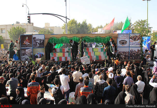 مراسم تشییع شهدای غواص و خط‌شکن-اصفهان