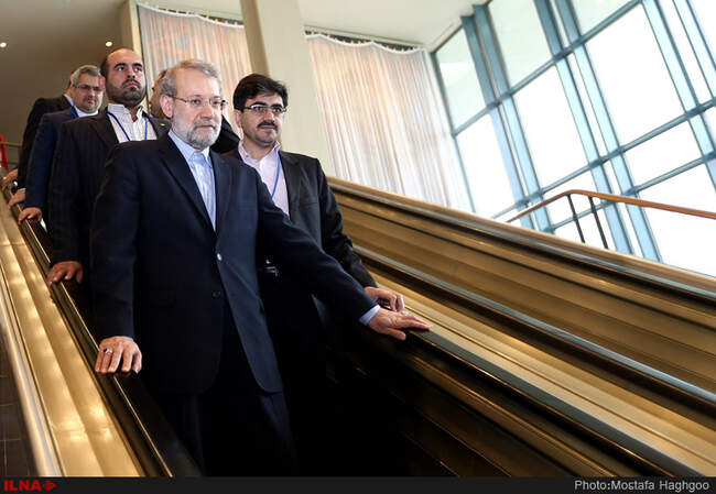 دیدار علی لاریجانی با رییس مجلس اعیان انگلیس