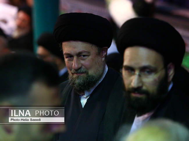 مراسم بزرگداشت والده همسر حجت‌الاسلام سید حسن خمینی در حسینیه جماران