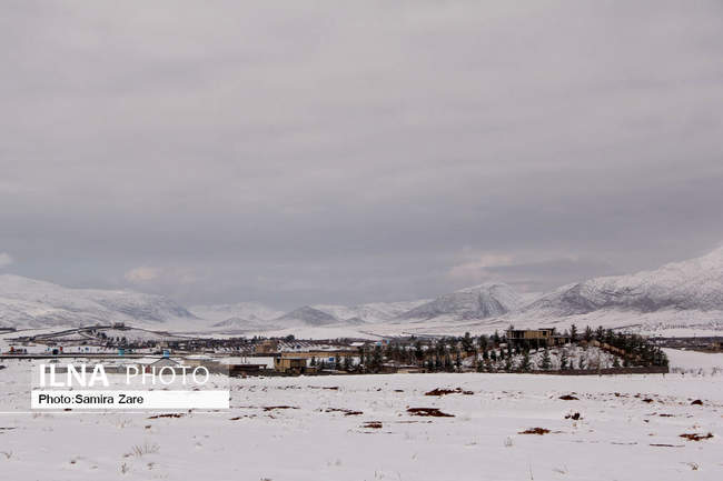 طبیعت برفی روستای قلات