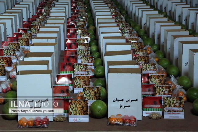 توزیع 10 هزار بسته ویژه یلدا در مناطق حاشیه نشین تبریز